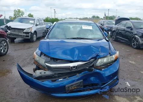 2012 Honda Civic Ex from USA, damaged, VIN 19XFB2F80CE024615